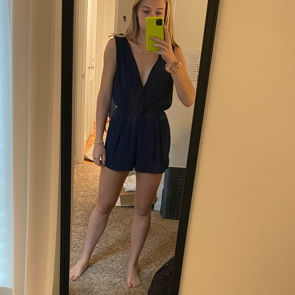 Navy Romper - image 3